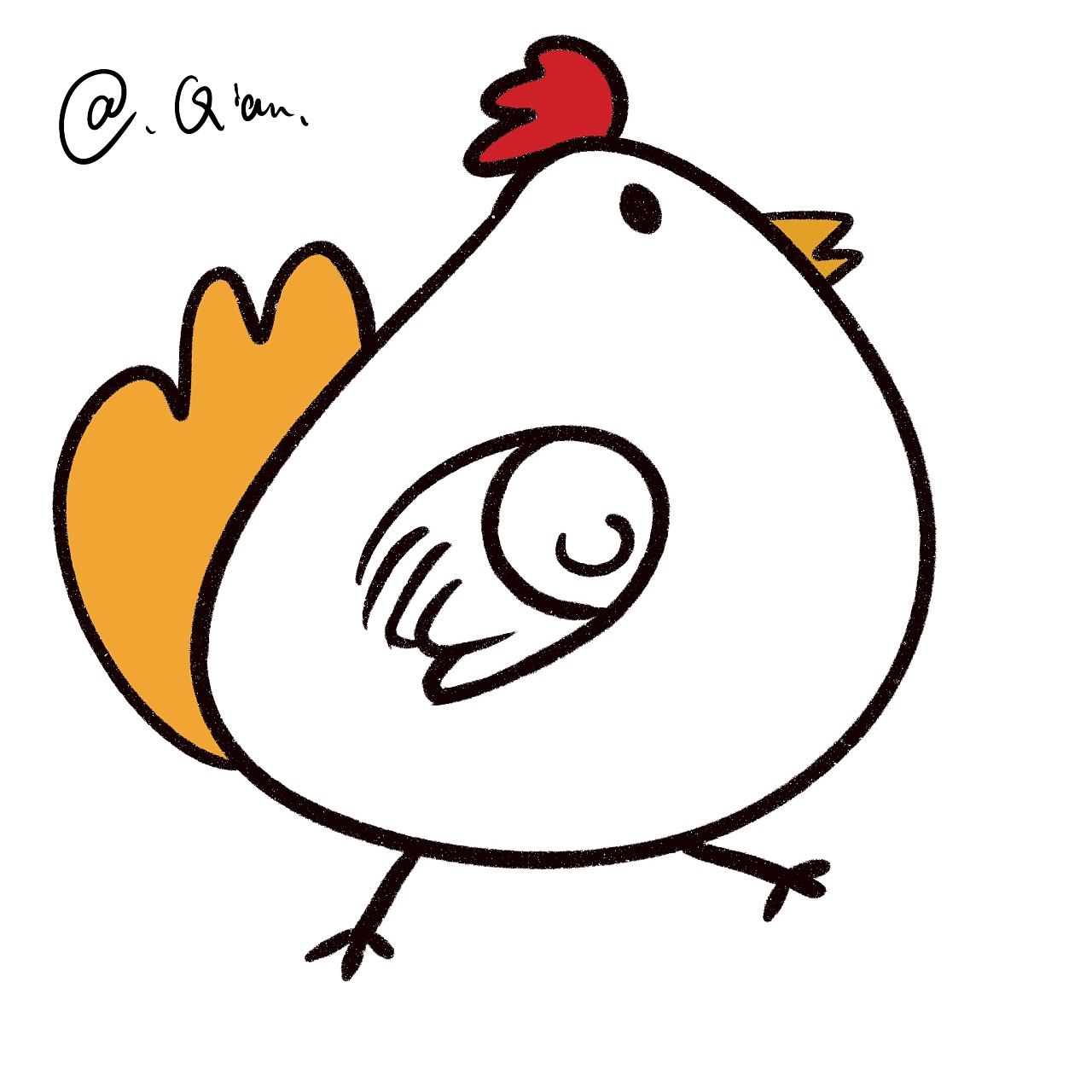 鸡 母鸡 小鸡 卡通鸡 Q版鸡 家禽-cg模型免费下载-CG99