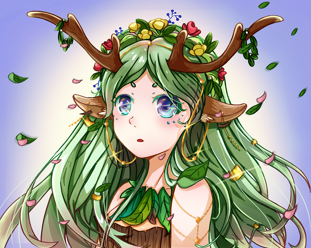 林中的小鹿仙子|插画|概念设定|杉小杉 - 原创作品 - 站酷 (zcool)