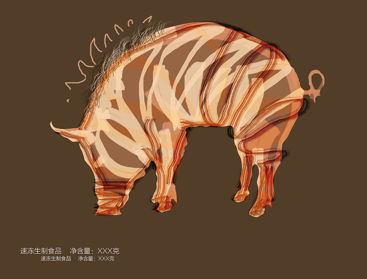 野猪|插画|商业插画|罗圈腿的肌肉_原创作品-站酷(zcool)