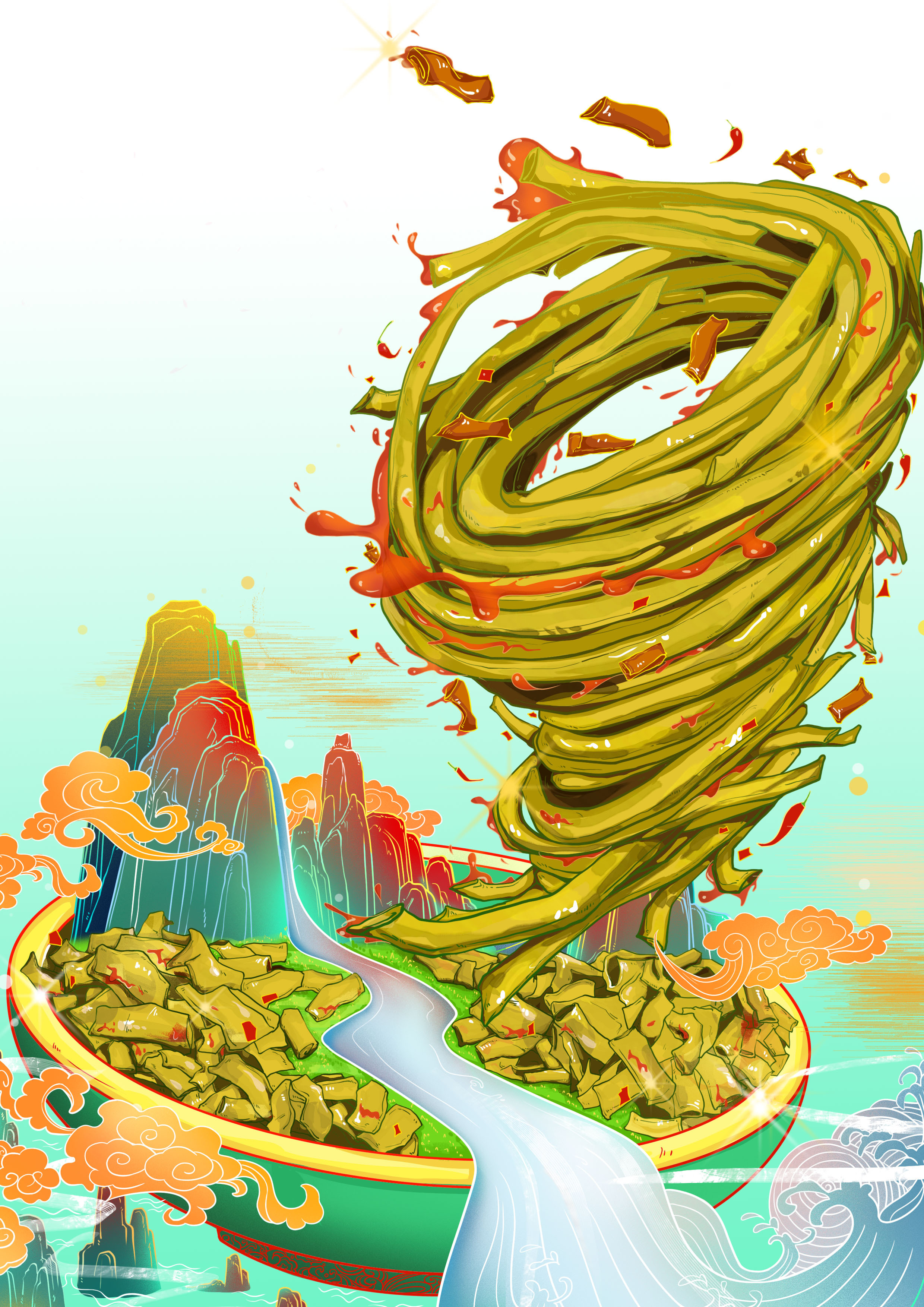 酸豆角|插画|商业插画|九把伍九六 - 原创作品 - 站酷 (zcool)