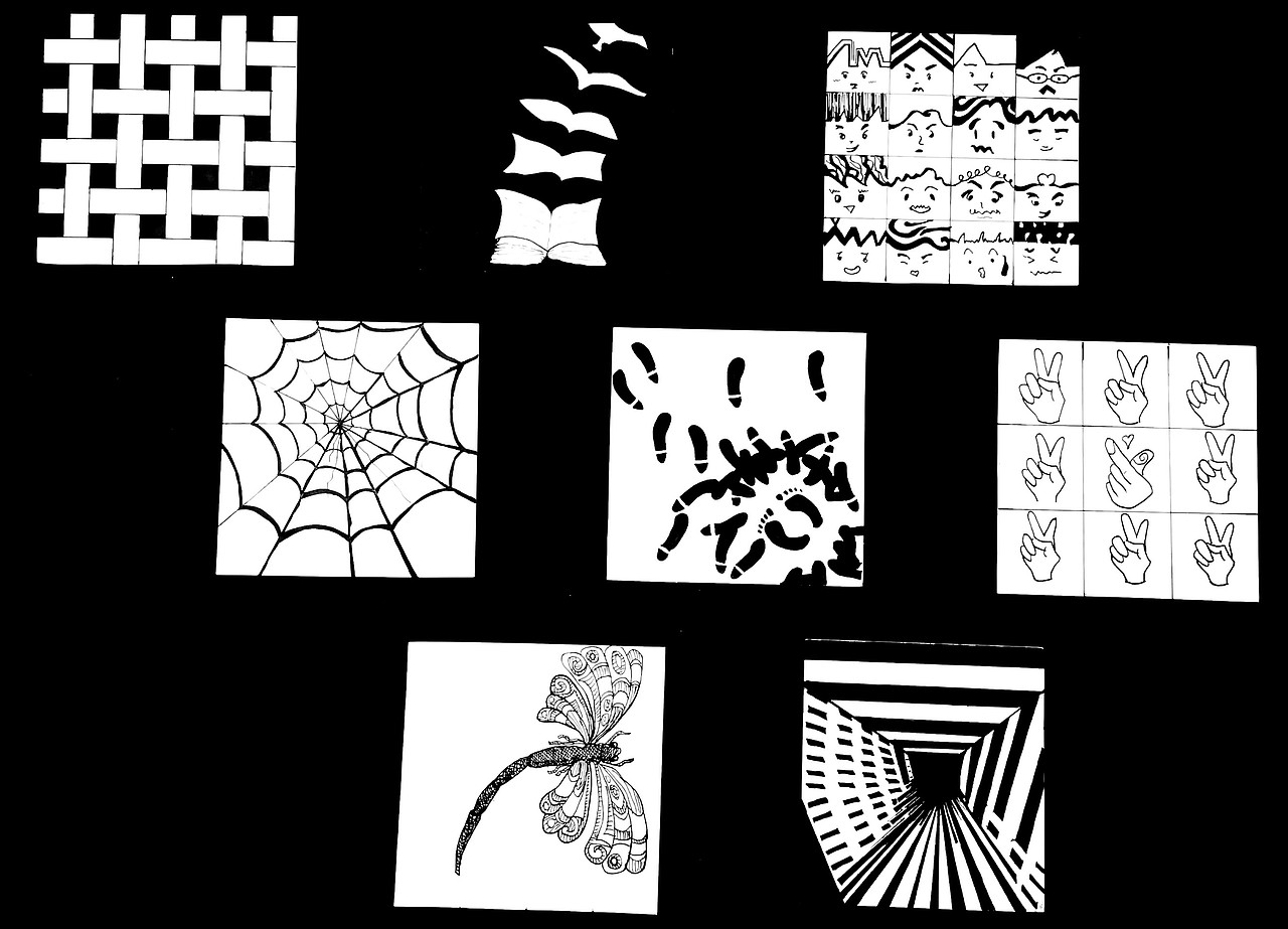 设计学类19-6班 骨骼练习 构成作业（图ZMTgzMzM0NjEy） - 图案 - 站酷设计师54DOLLY原创素材 - 站酷ZCOOL
