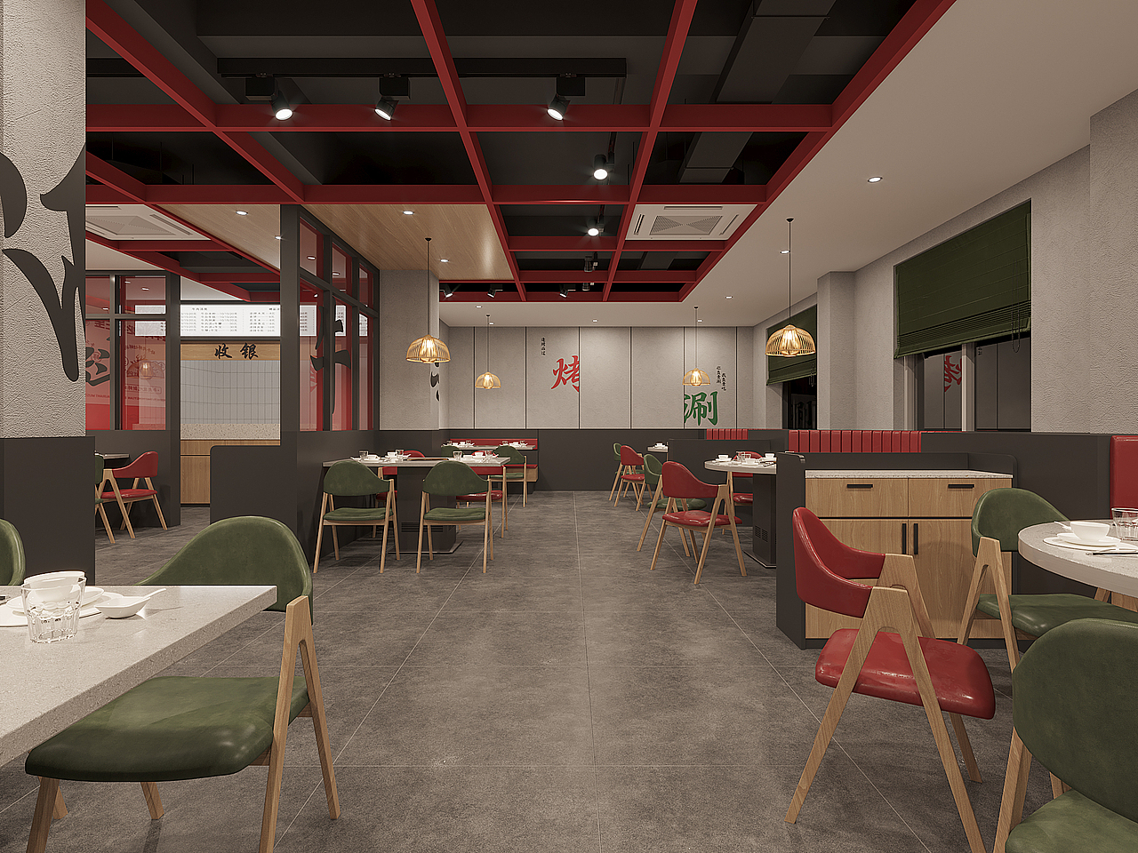 鴻源牛肉館店面設計（圖ZMjUwNzk5MjE2） - 酒店餐飲設計 - 站酷設計師小四月design原創(chuàng)素材 - 站酷ZCOOL