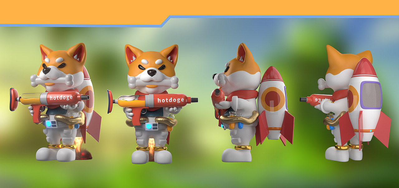 3d设定—热狗（图ZMjU3NjkzMTcy） - 动画/影视 - 站酷设计师ElomNicky原创素材 - 站酷ZCOOL