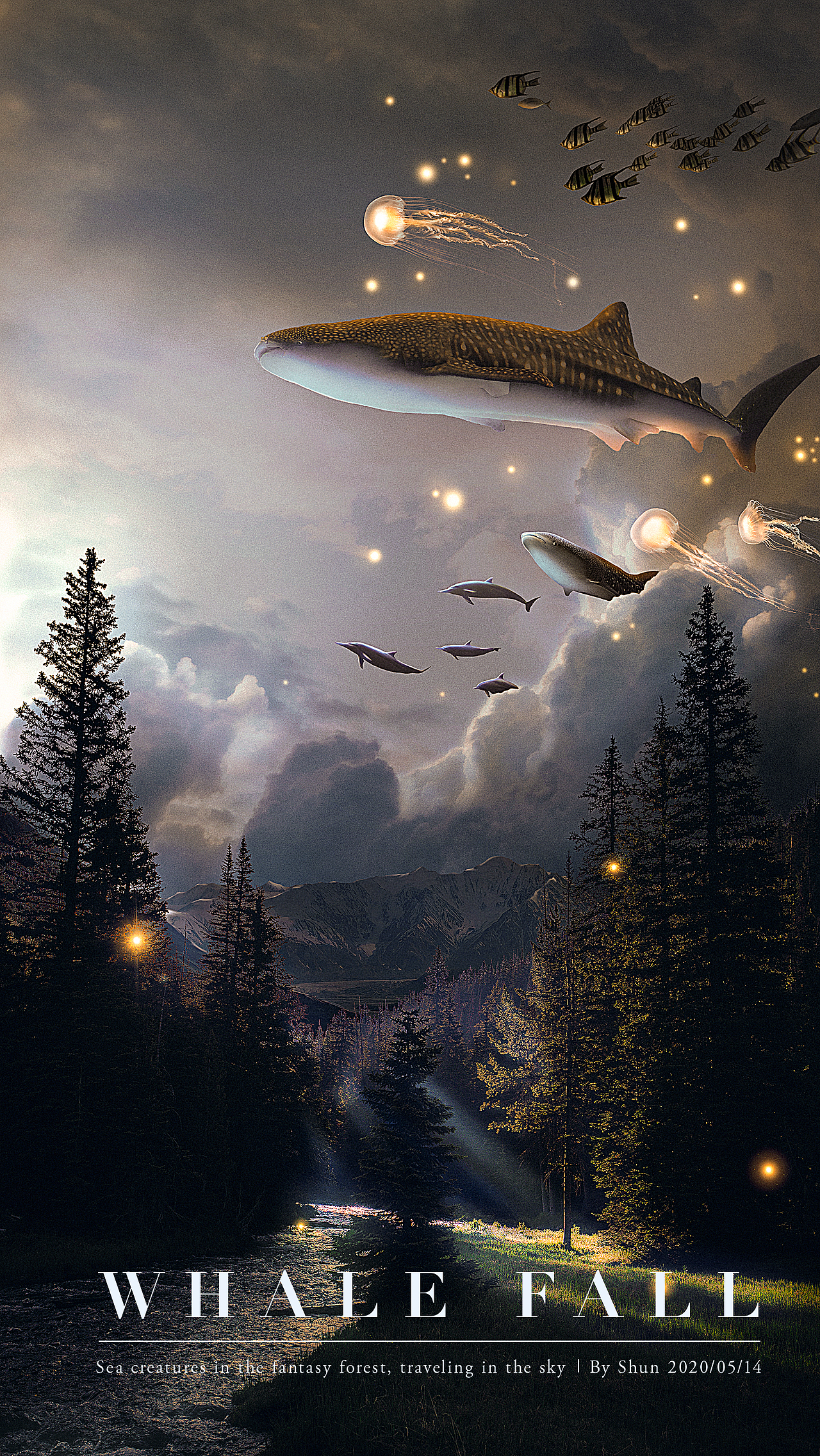 梦幻系视觉海报海洋之森