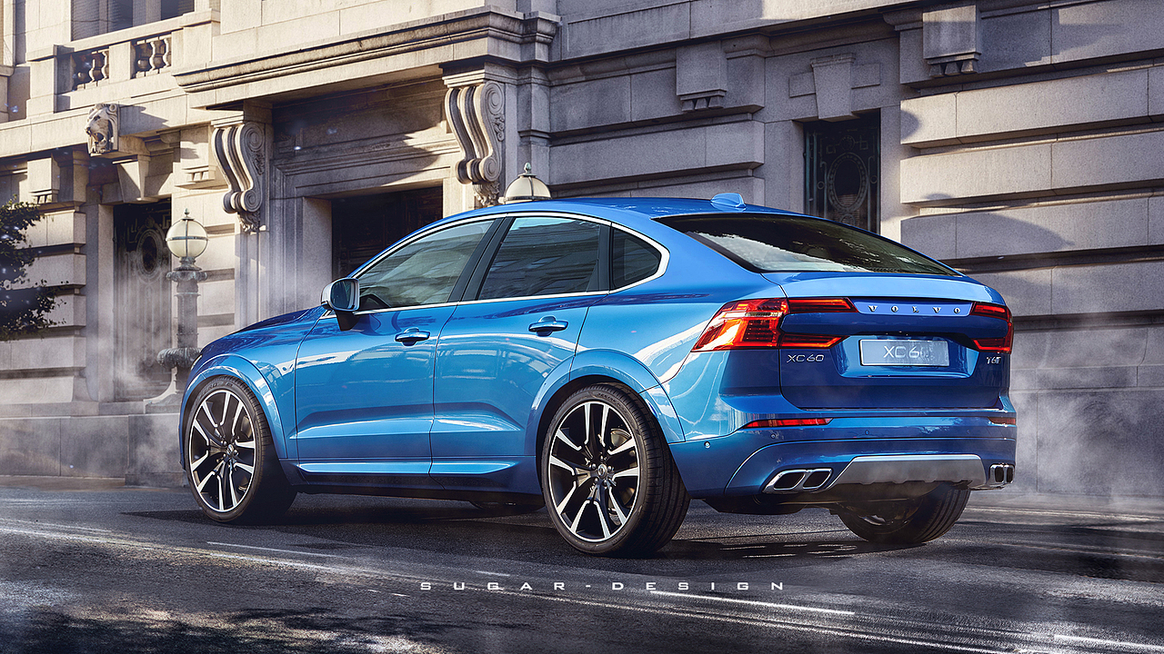 沃尔沃XC60轿跑版，屁股真难设计！囧！沃尔沃臀部设计师委屈你们了