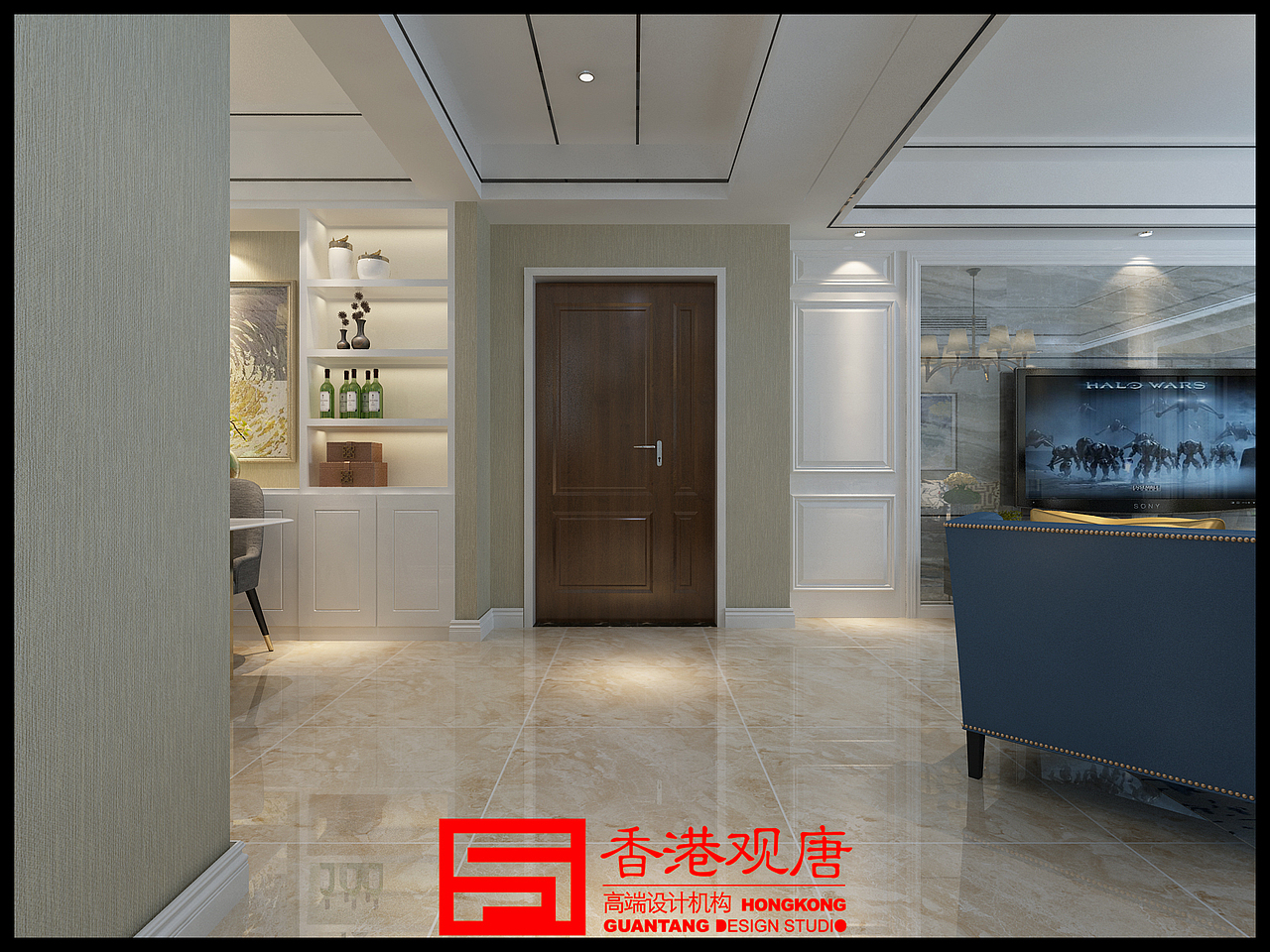 滕州人和天地140平方现代简约风格滕州观唐装饰装修