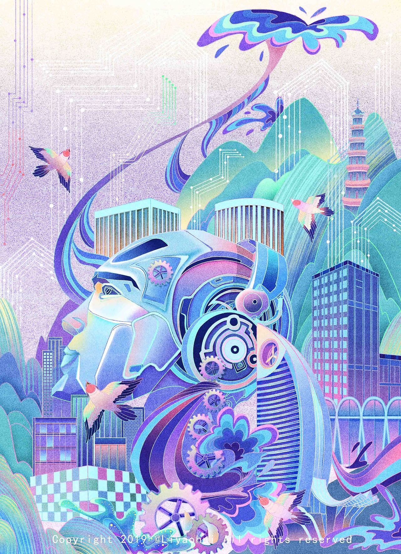 佛山高明区 X 文创招商礼物 X 笔记本插图(图ZMTg1NDAyMzc2) - 商业插画 - 站酷设计师李耀辉TONG原创素材 - 站酷ZCOOL