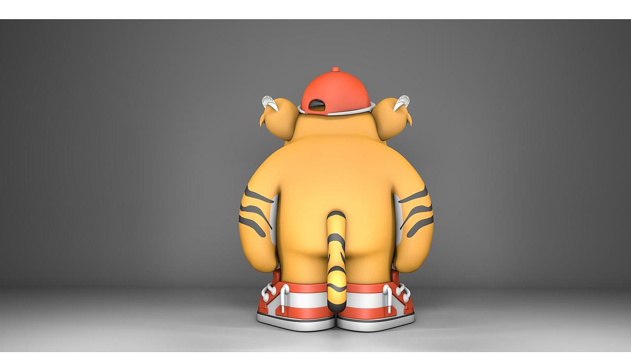 2022虎年卡通形象设计潮虎