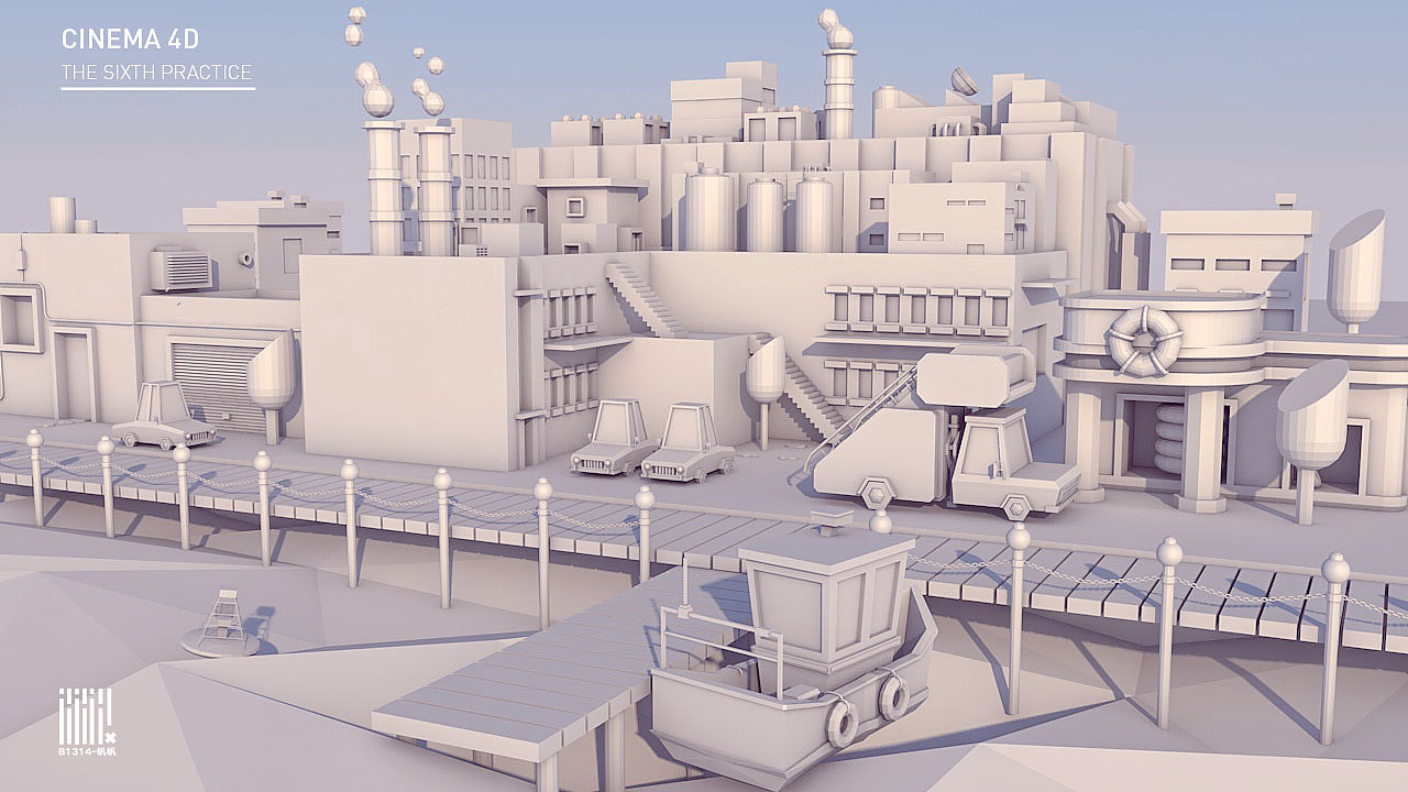 c4d低多边形三维城市（图ZOTY5MjI0Njg=） - 场景 - 站酷设计师CG帆船原创素材 - 站酷ZCOOL