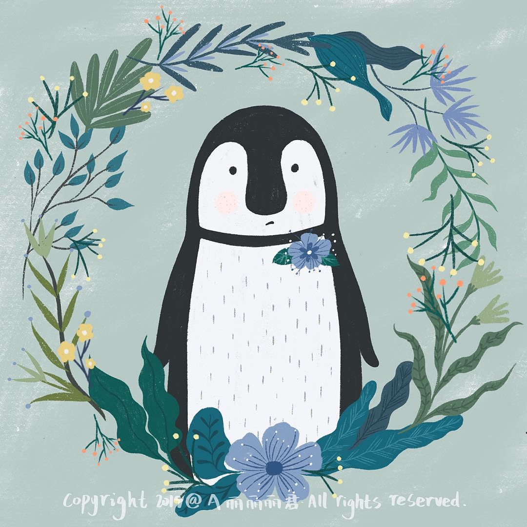 扁平风的小动物|插画|插画习作|a丽君君君 - 原创作品 - 站酷 (zcool)