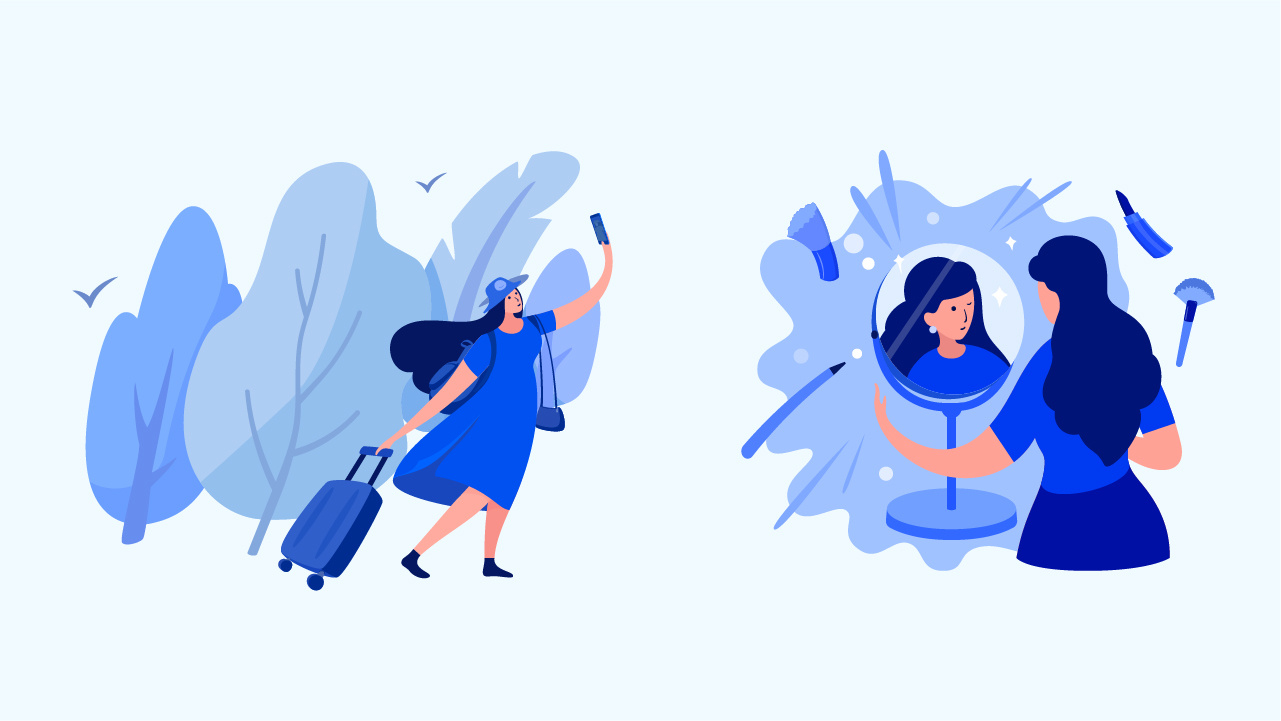 知乎地铁广告插画 & 一条通道两种人生|插画|商业插画|秋岭qiuling - 