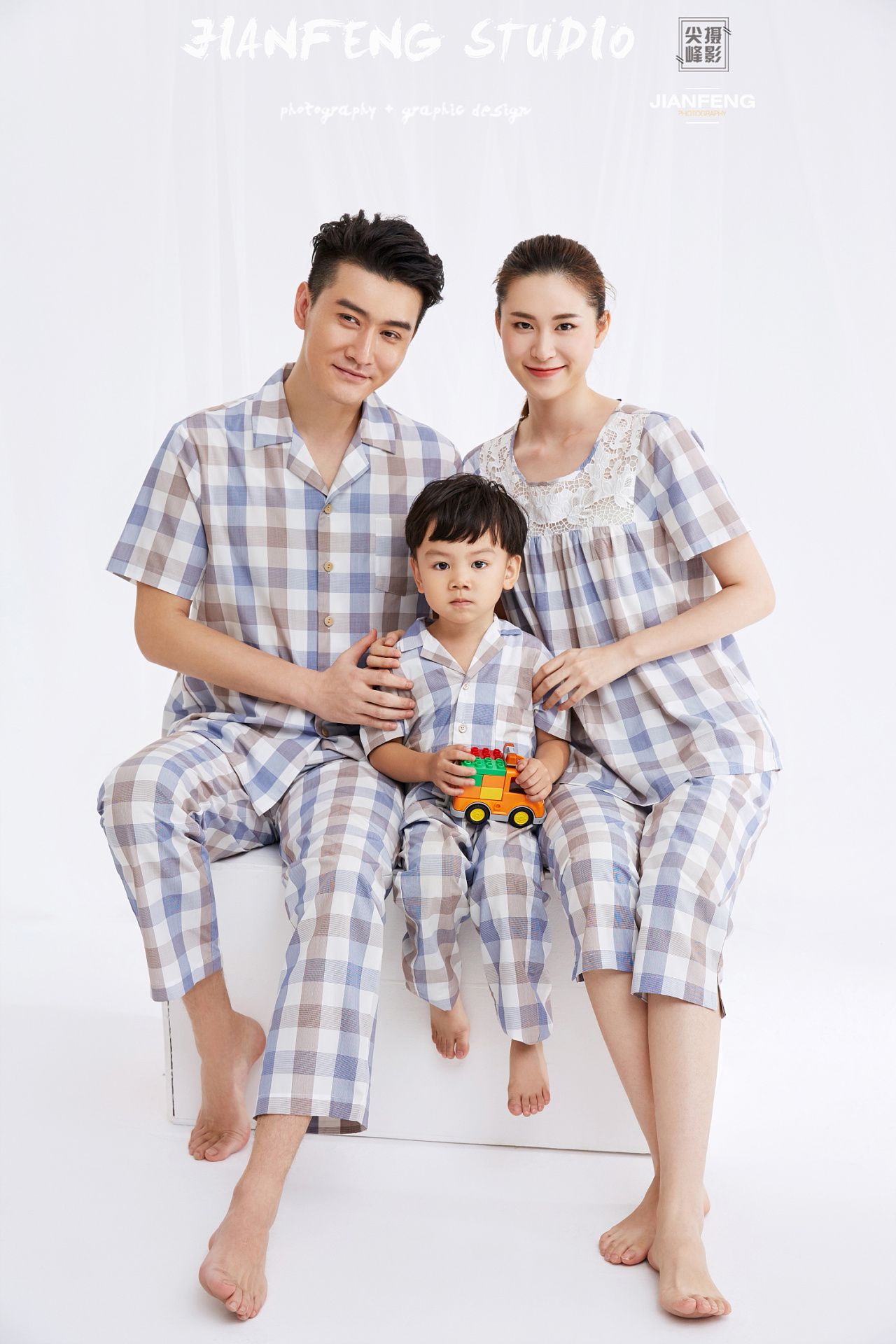 2023新款中国风亲子装夏季一家三口polo衫短袖唐装洋气母女连衣裙-Taobao
