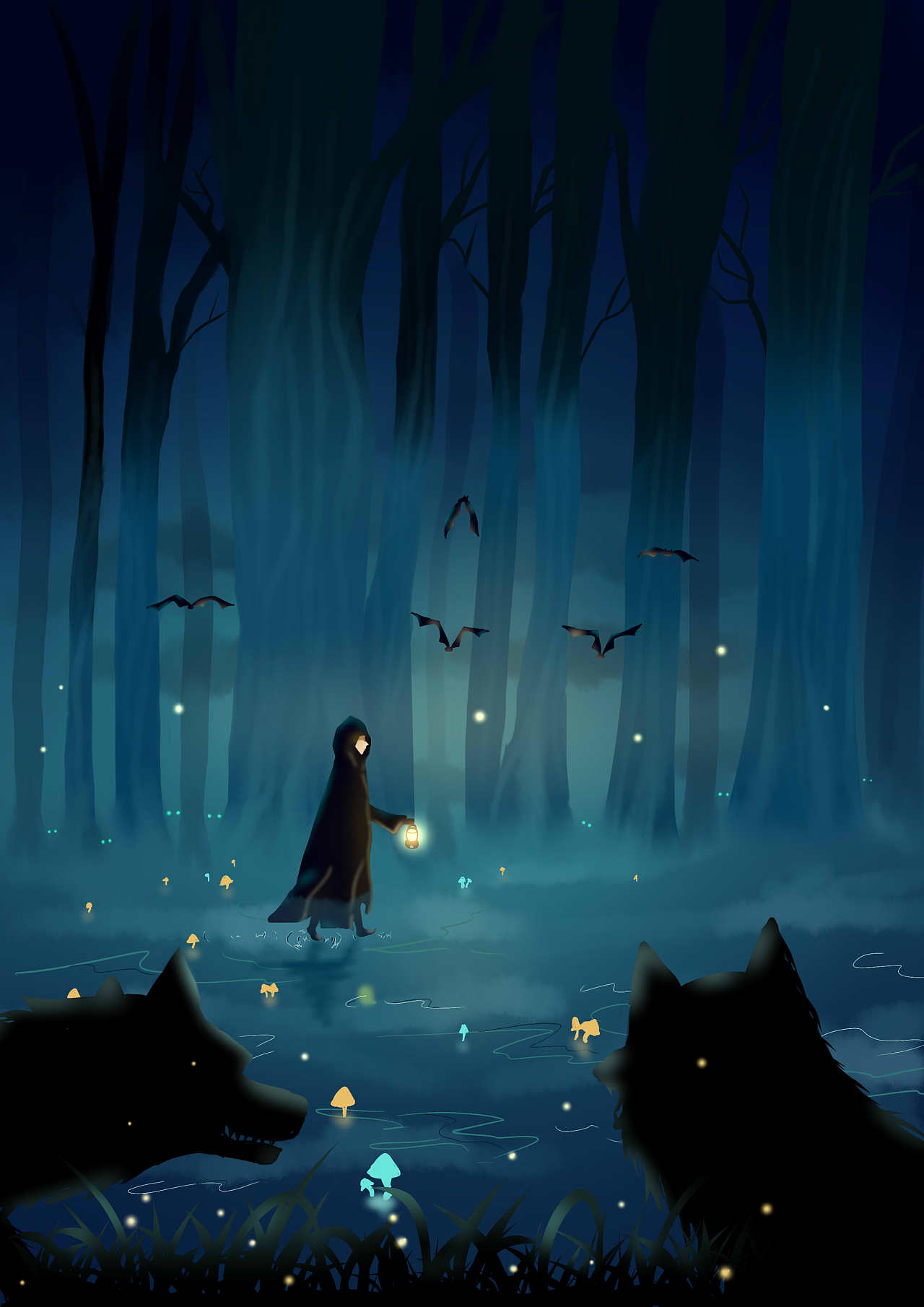 迷雾森林|插画|创作习作|猫暮 - 原创作品 - 站酷 (zcool)