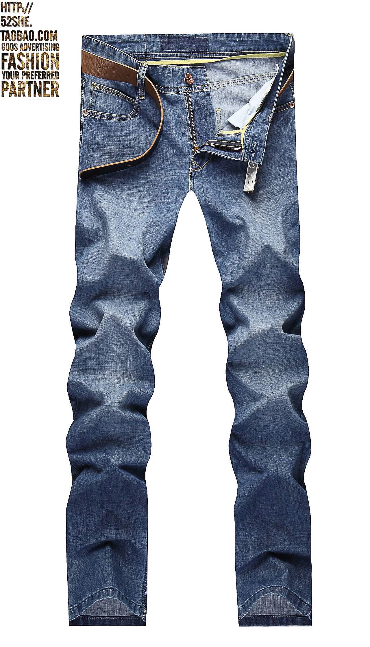 淘宝摄影产品服装摄影 男装牛仔裤平铺拍摄 裤子挂拍网拍拍照拍摄