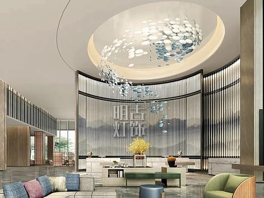 喜来登酒店大堂艺术造型吊灯定制