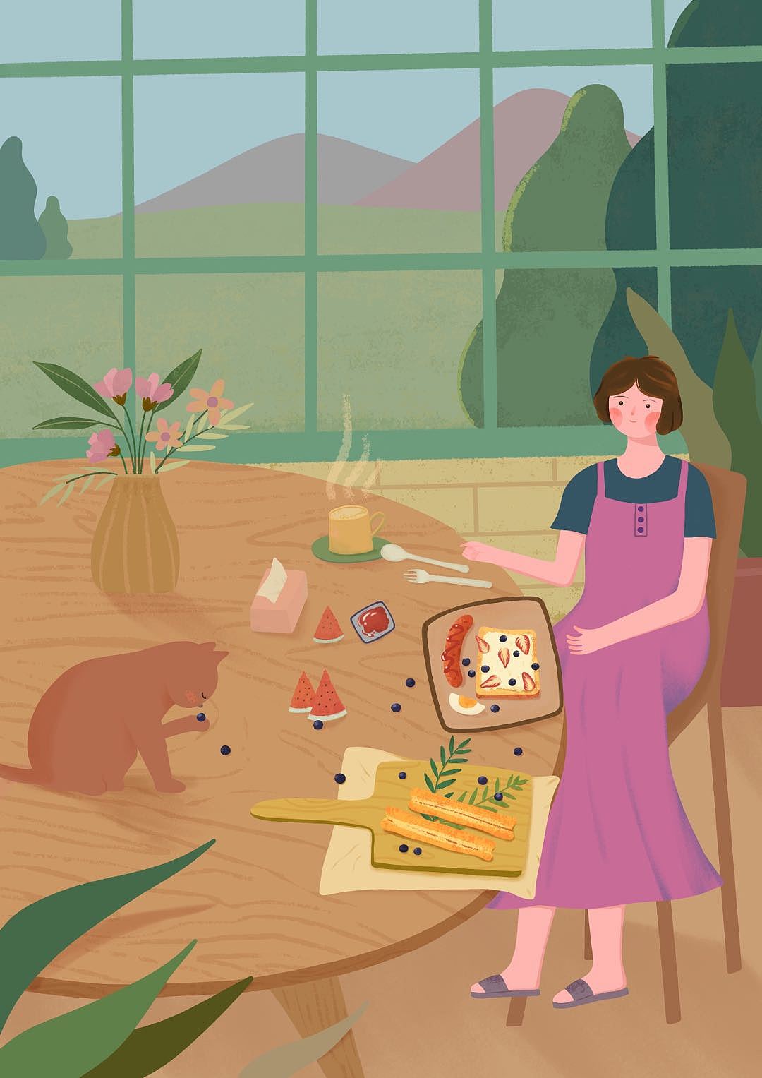 一个人生活系列插画|插画|儿童插画|多么刻意 - 原创作品 - 站酷