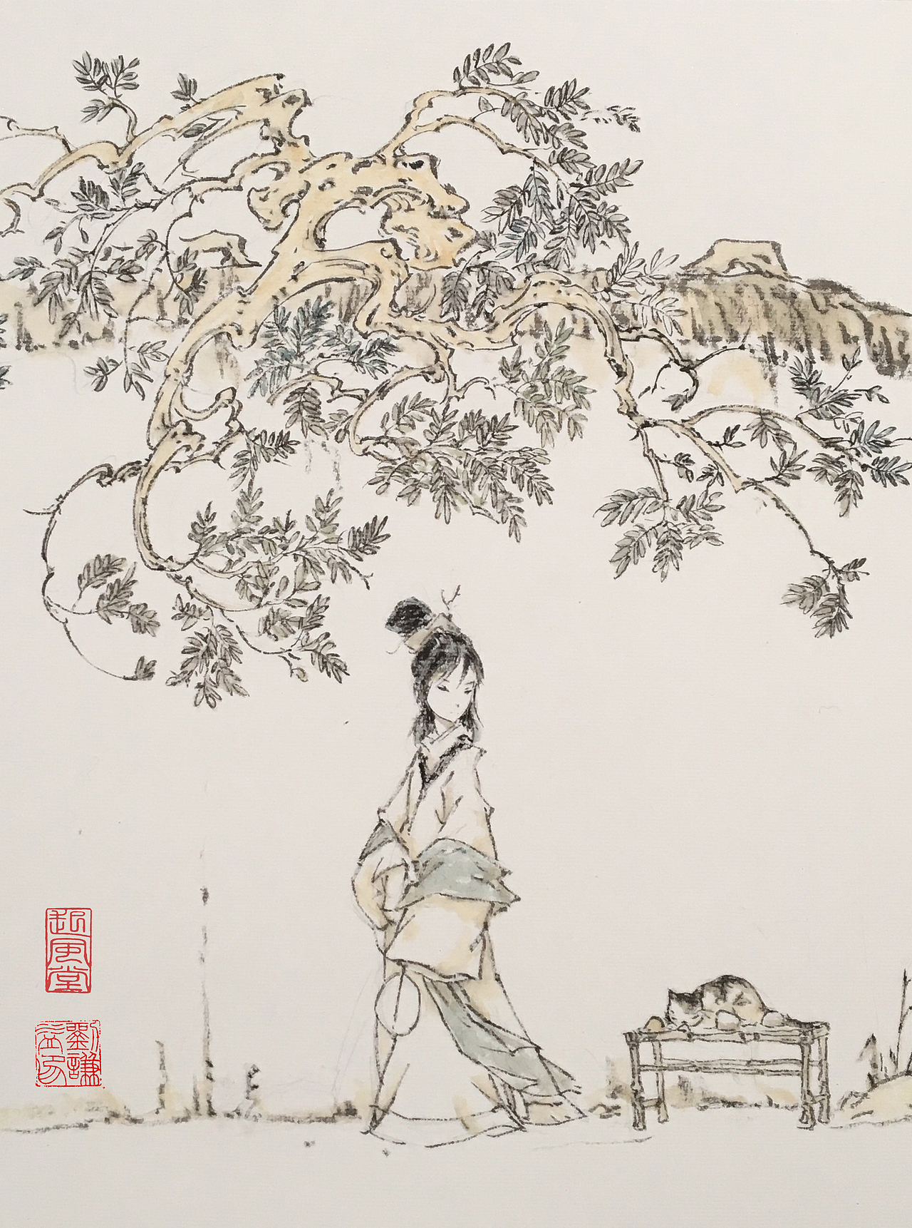 冬日小结（图ZMTk2ODY2NzA0） - 绘画 - 站酷设计师qy6100原创素材 - 站酷ZCOOL