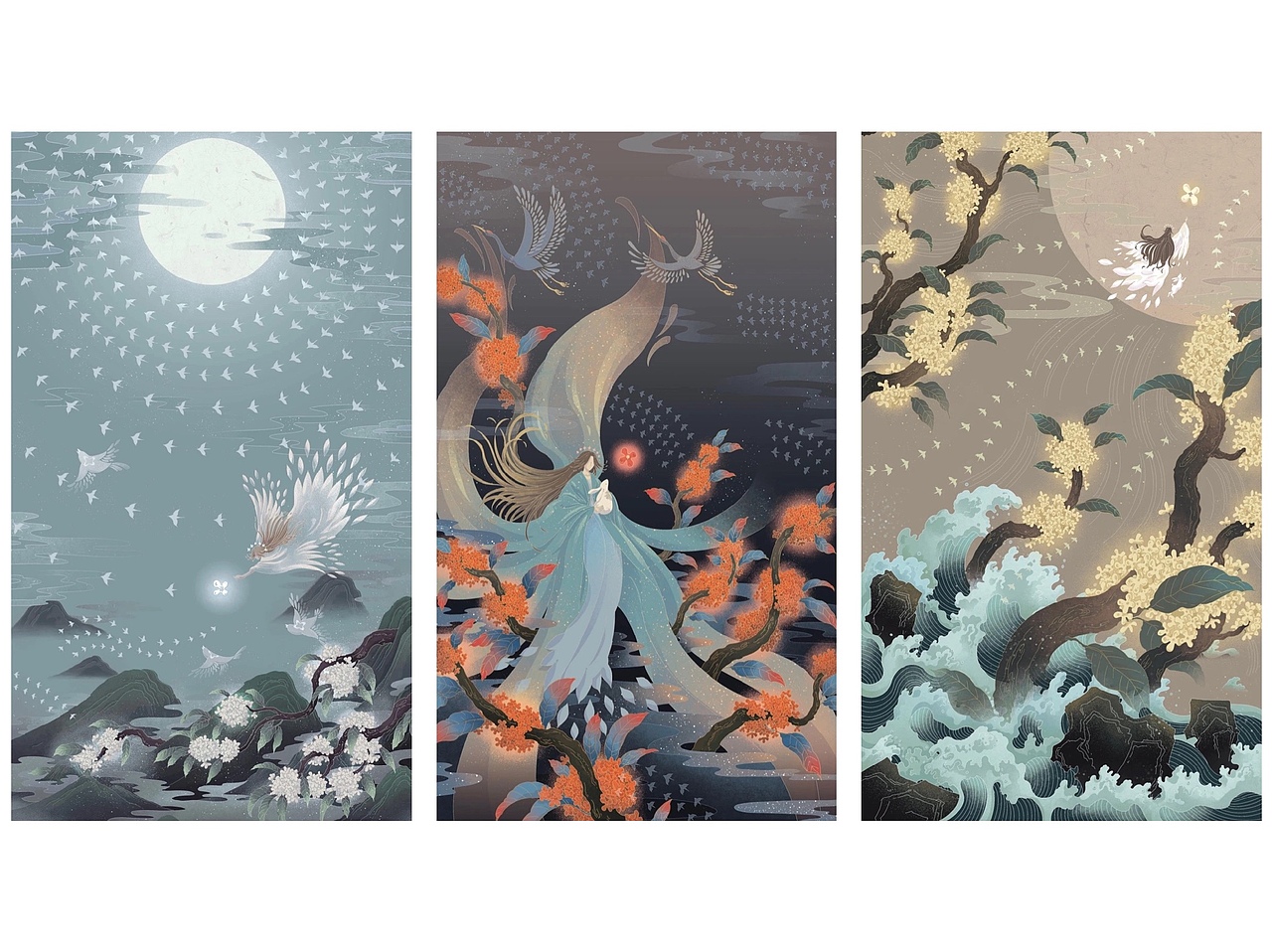 UTTORI五朵里｜桂系列-OSMANTHUS（图ZMjM1ODQyMzUy） - 商业插画 - 站酷设计师Shirley_Gong_原创素材 - 站酷ZCOOL