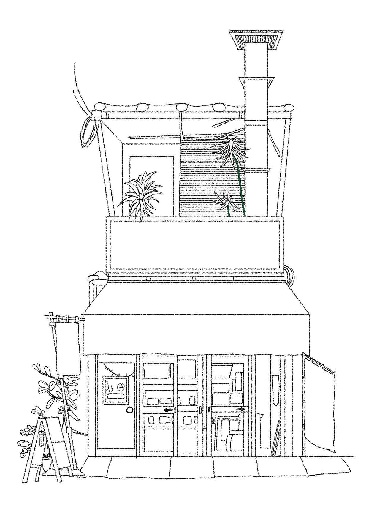用procreate画《东京老铺》——山根肉铺（图ZMjU4MTI1MjQ0） - 创作习作 - 站酷设计师瘦不由己原创素材 - 站酷ZCOOL