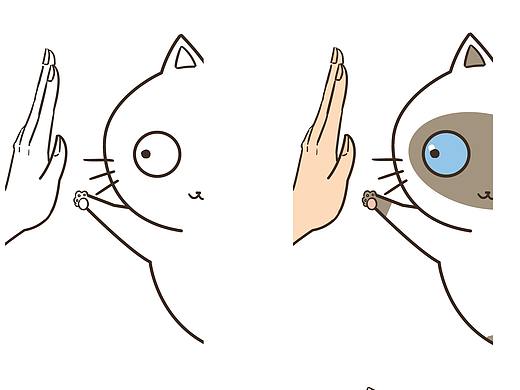 暹罗猫卡通ip设计（个人主页-ZMjY3NzM3Mjg=） - 商业插画 - 站酷设计师一件白T原创素材 - 站酷ZCOOL