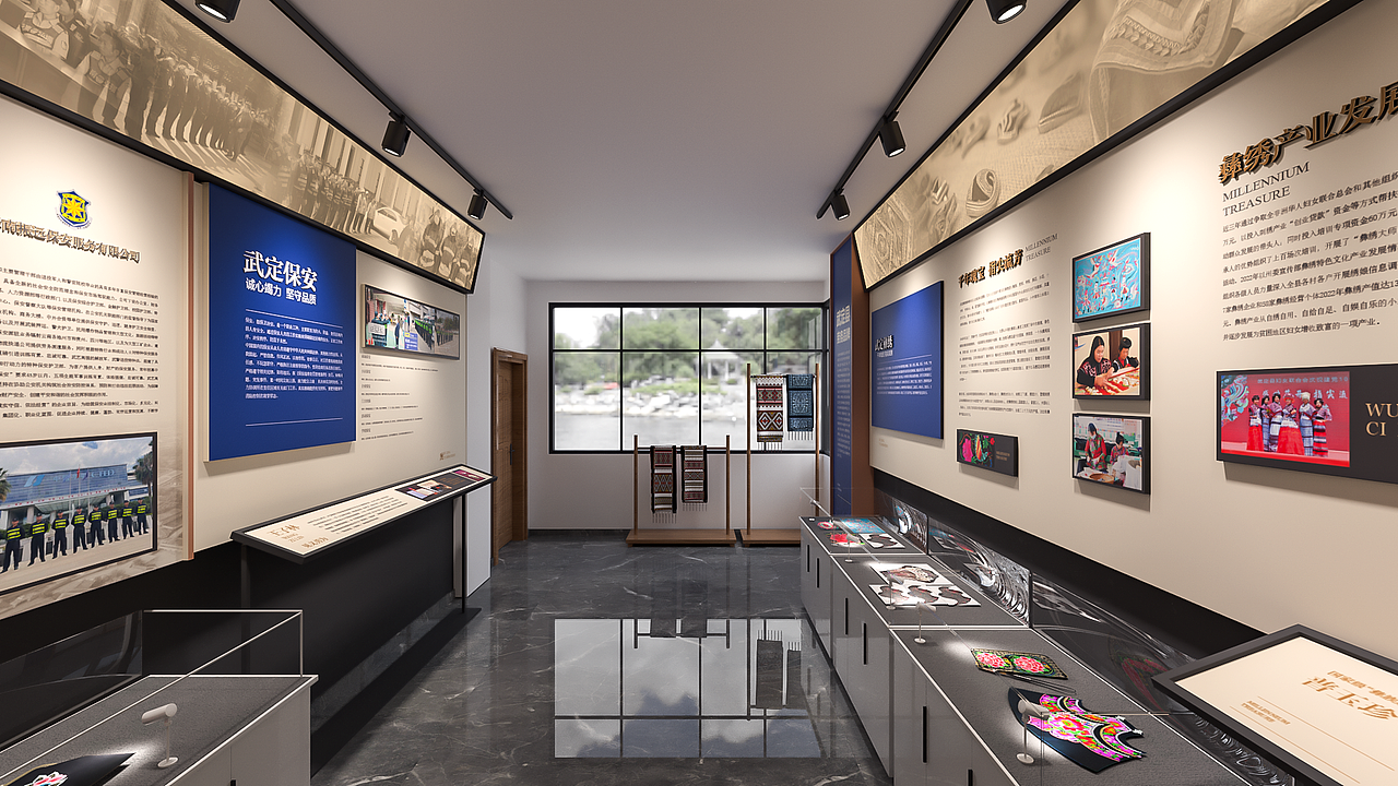 武定彝秀劳务展示室