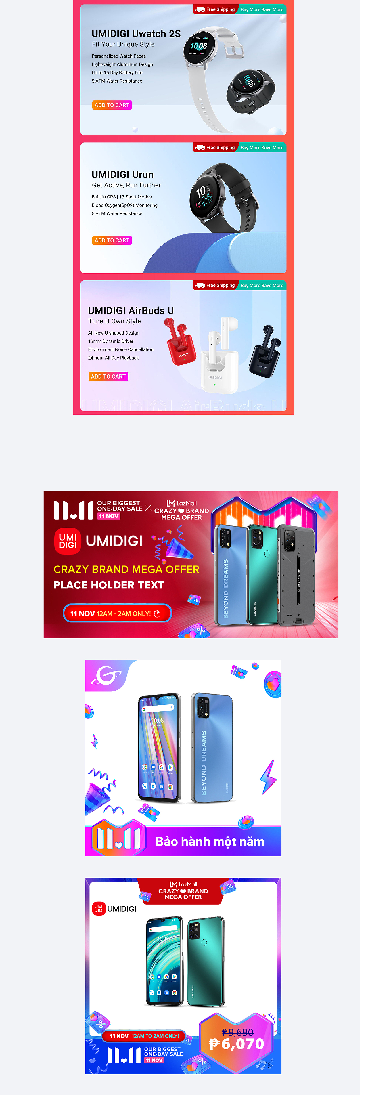 lazada平台双11详情页（图ZMjkxNzk5MjMy） - 其他平面 - 站酷设计师绿豆冰棍原创素材 - 站酷ZCOOL