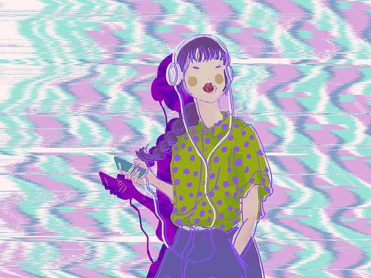 夏日少女心（个人主页-ZMzgxNjI1MTY=） - 创作习作 - 站酷设计师米黄加青莲原创素材 - 站酷ZCOOL