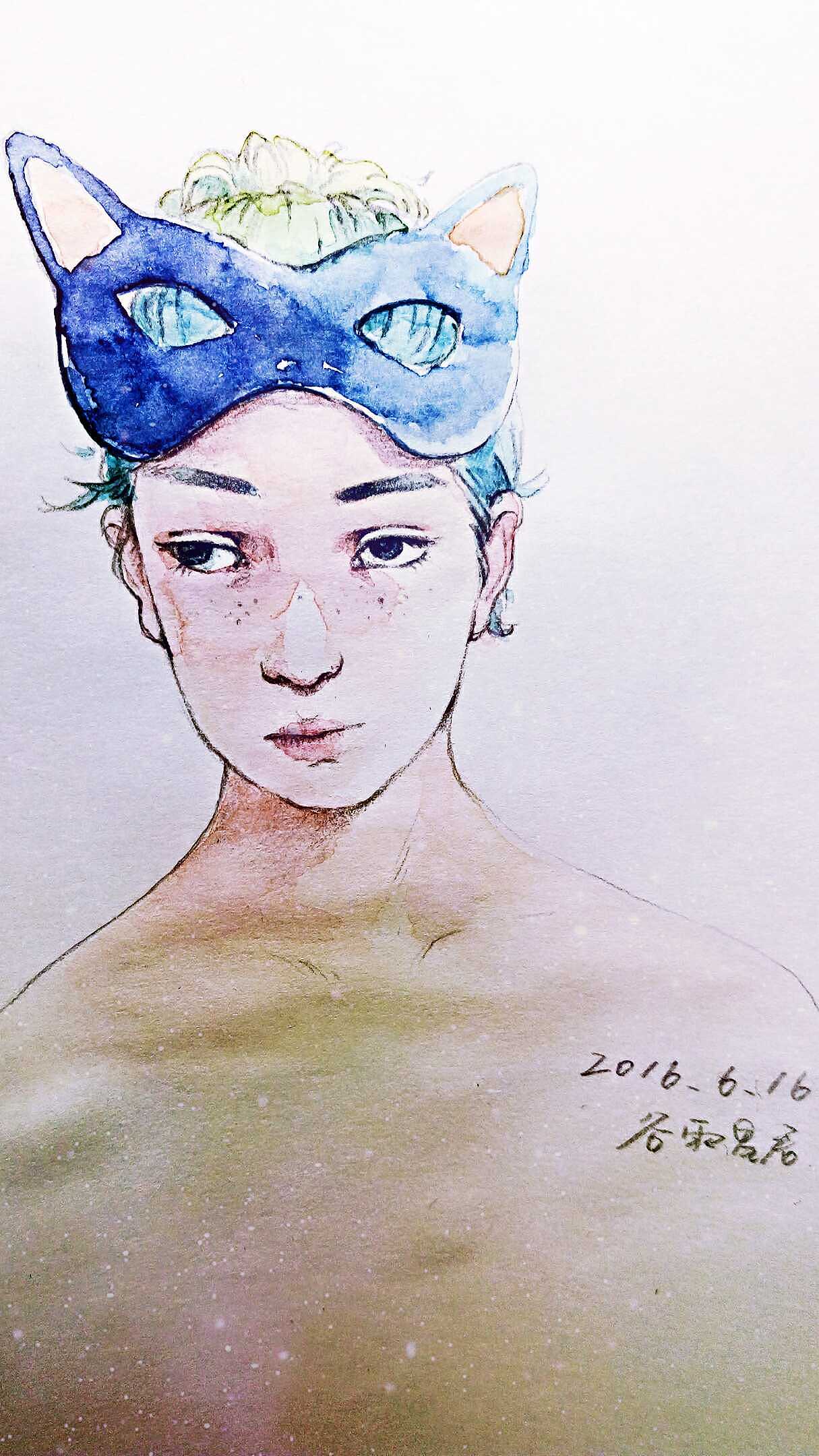 6月水彩头像集合