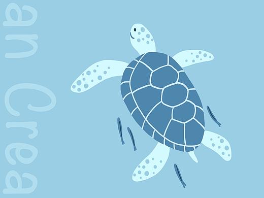Ocean Creatures  海洋生物卡通插画