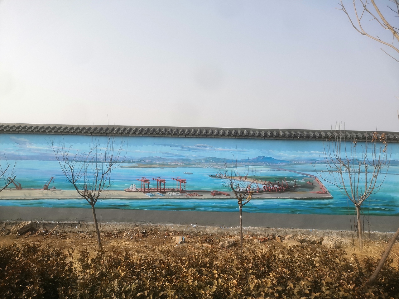 日照文化墙壁画，手绘墙，幼儿园彩绘，墙体彩绘，景观（图ZMjQ0MjUyNTg0） - 商业插画 - 站酷设计师聚精绘神壁画原创素材 - 站酷ZCOOL