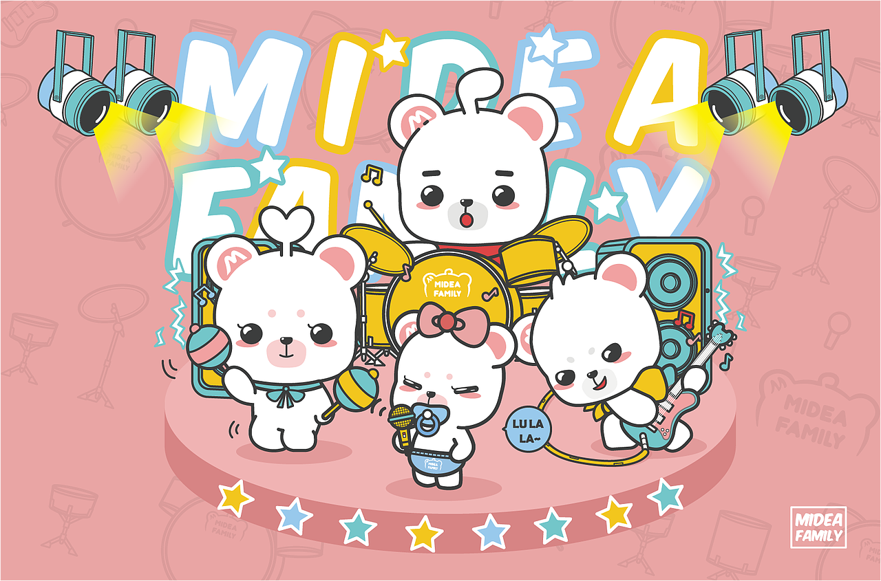 熊小美一家人（图ZMTkwMzExOTgw） - IP形象 - 站酷设计师皓儿鱼原创素材 - 站酷ZCOOL