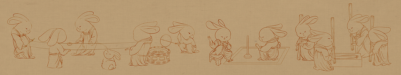 古画今绘-《捣练图》