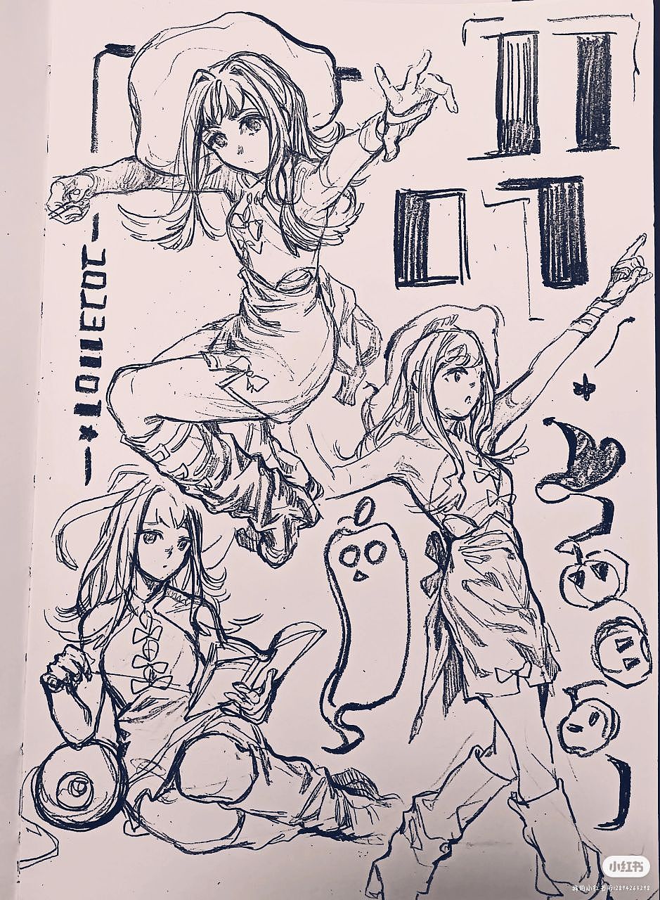 发发这几周画的速写~