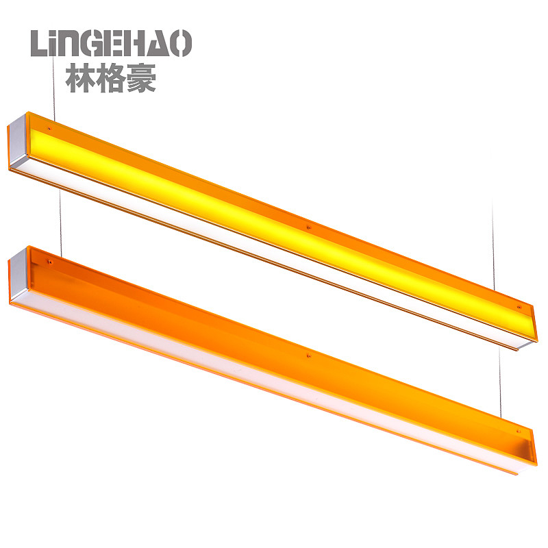 林格豪LED长条办公照明吊线灯铝材吊线灯具