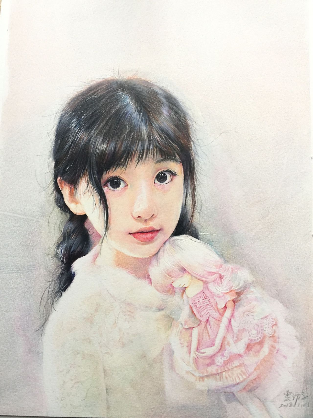 彩铅人像|纯艺术|绘画|云游 - 原创作品 - 站酷 (zcool)