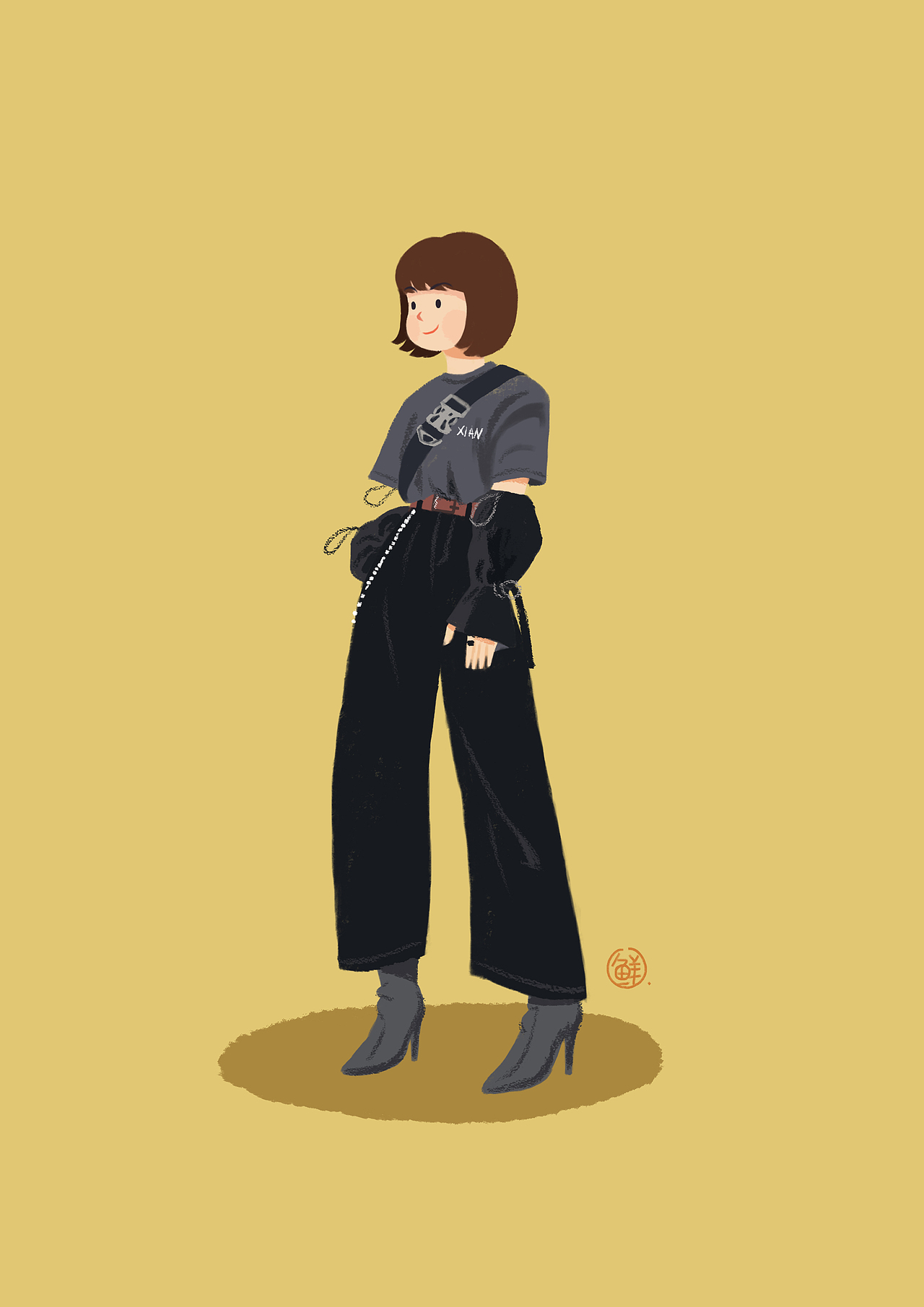 穿搭板绘快涂小练习