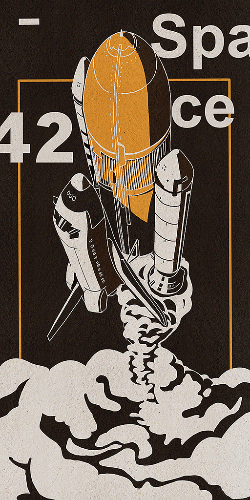 插画习作|我们的目标是星辰大海