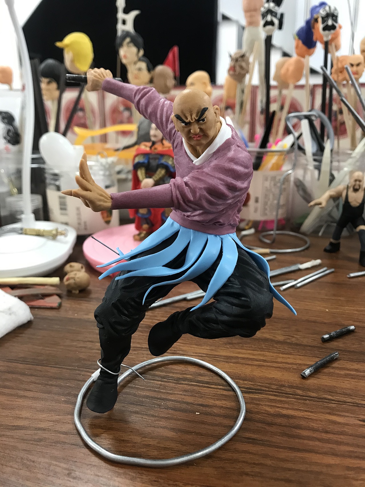 康健面塑作品《西游妖王》