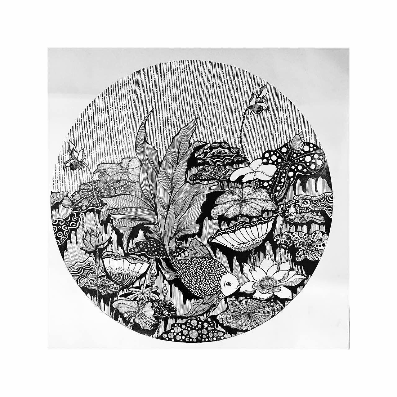 黑白装饰画|插画|艺术插画|miaomi5567777_原创作品-站酷(zcool)