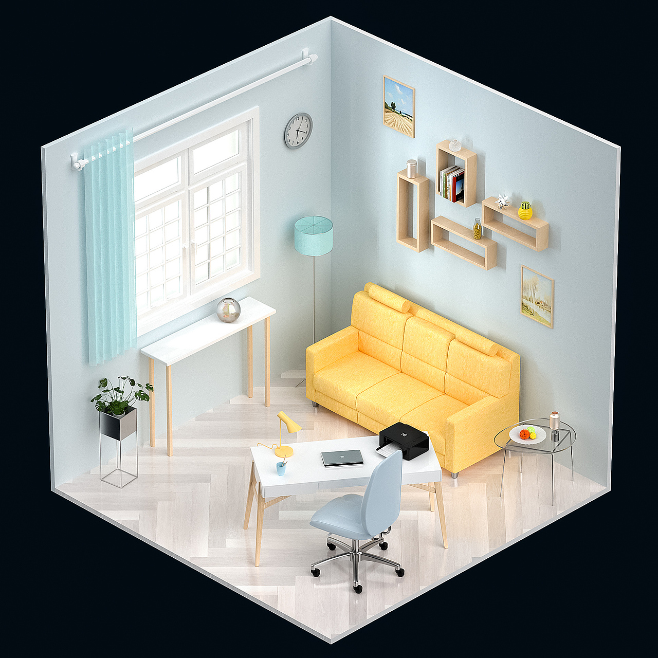 OC第七期学员作品——NiaoNiao的C4D课堂(下)