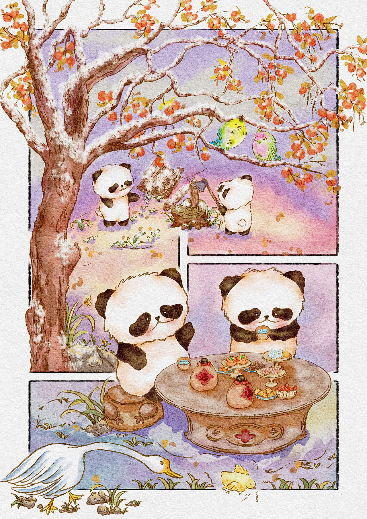 国宝系列（图ZMzczMzk5Mzg0） - 儿童插画 - 站酷设计师晚妆插画原创素材 - 站酷ZCOOL