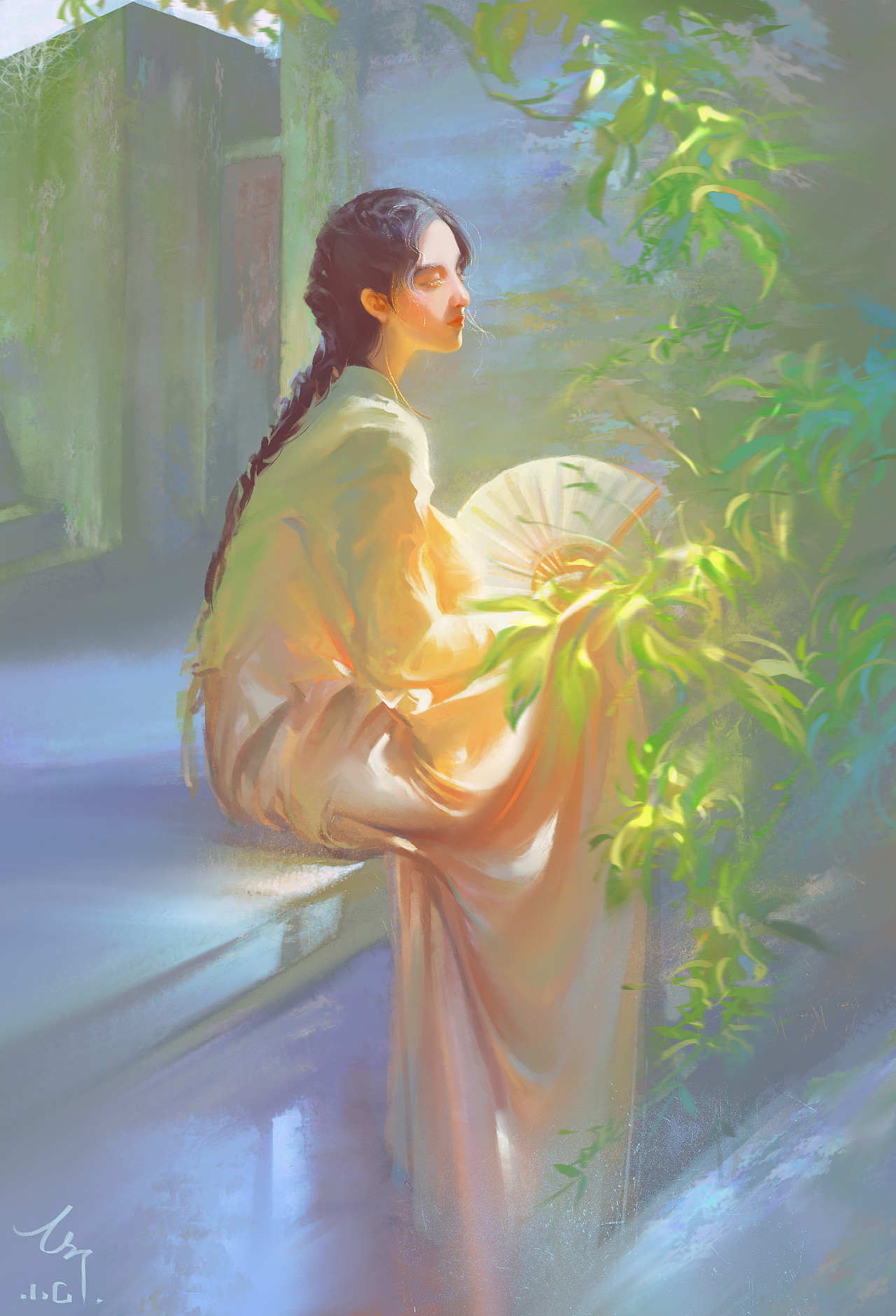 色彩插画-暖秋(附过程)