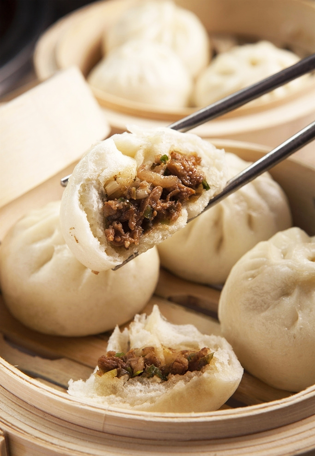 南宁餐饮美食摄影 包子 菜包 肉包 早餐小吃菜图拍摄