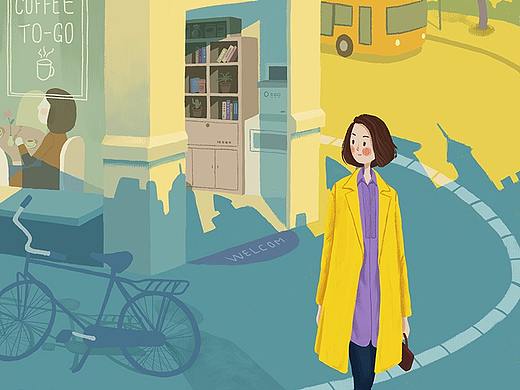 百图斩-5，咖啡店门口（个人主页-ZMzM5MzEwMzI=） - 创作习作 - 站酷设计师麦奇可原创素材 - 站酷ZCOOL