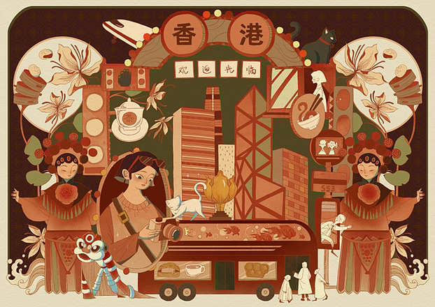 城市系列插画小合集（图ZMzY3ODY5MjQ0） - 创作习作 - 站酷设计师酒酿木子不加酒原创素材 - 站酷ZCOOL