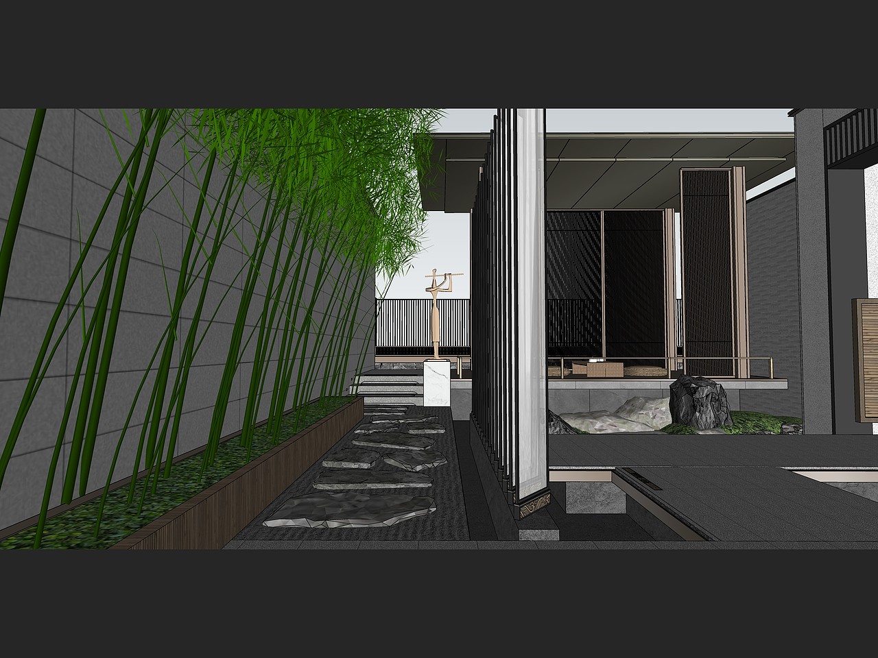 【温泉城屋顶花园景观方案设计】现代+中式(双风格)