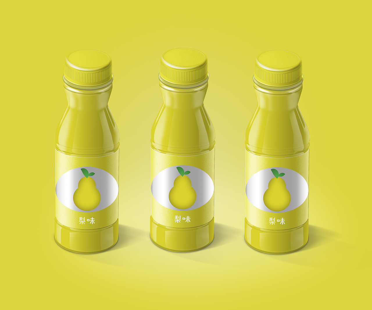 水果饮料瓶子海报