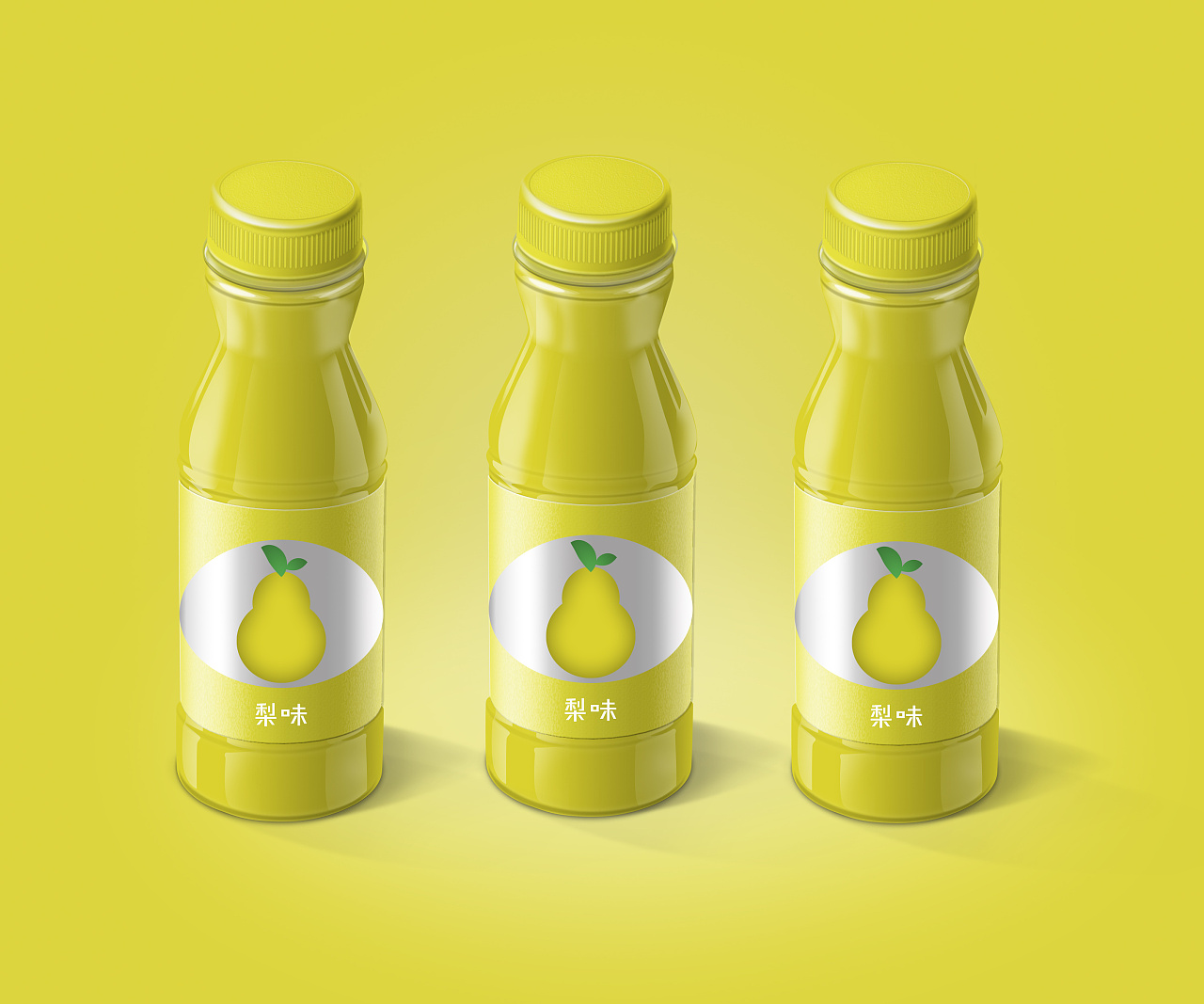 水果饮料瓶子海报