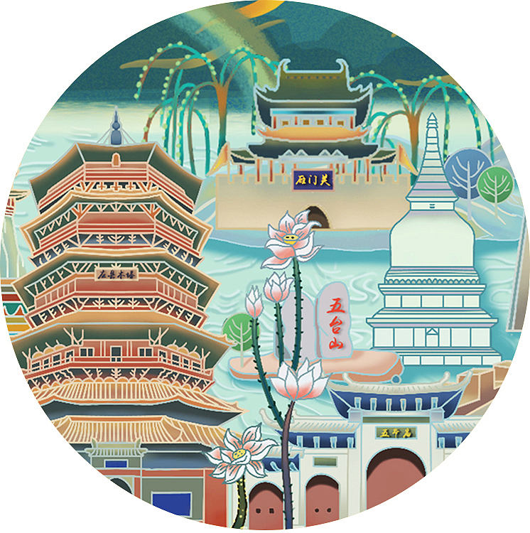 《印象山西》长卷插画设计 毕业设计 布展情况(图ZMjA4MzkxNjQw) - 创作习作 - 站酷设计师小白设计工作室原创素材 - 站酷ZCOOL