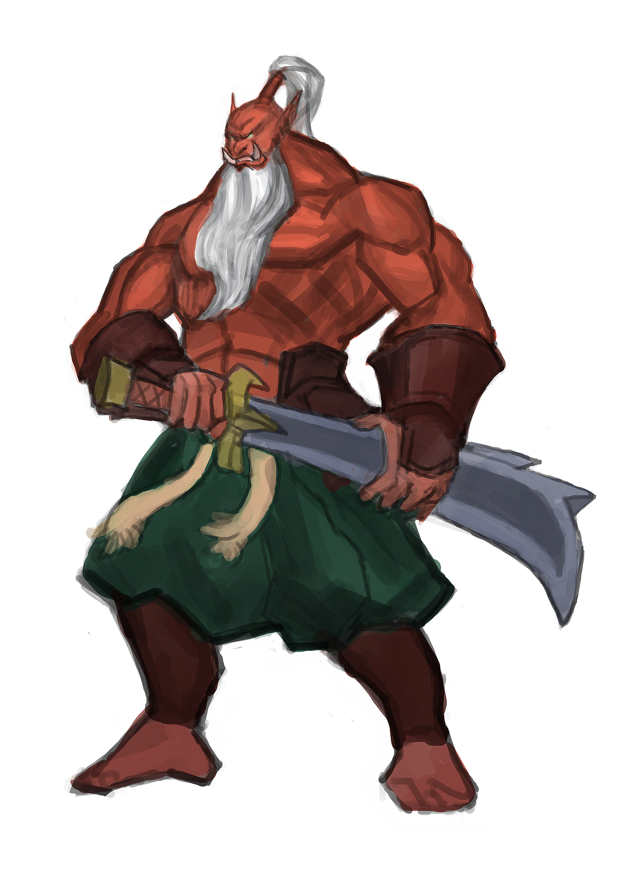 剑圣临摹练习（图ZMTQ3MzcxNTY=） - 游戏原画 - 站酷设计师九天龙吟原创素材 - 站酷ZCOOL